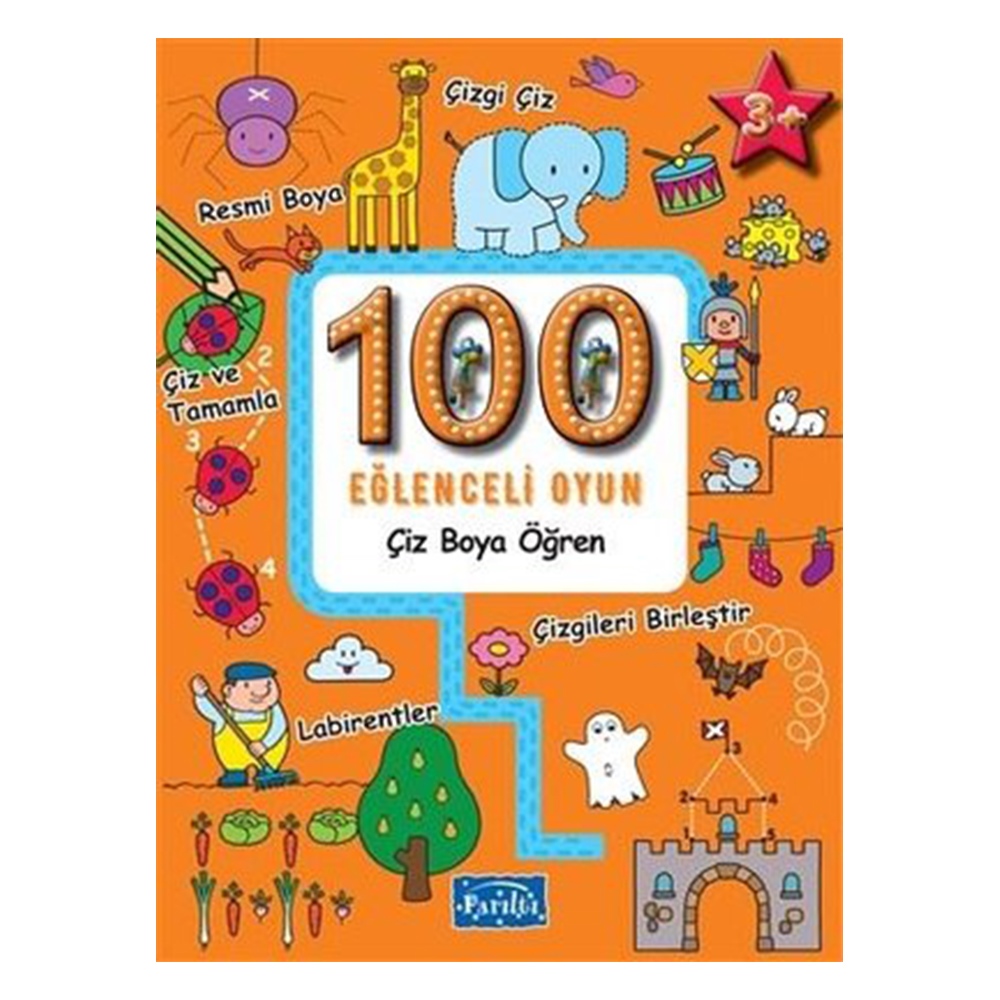 100 EĞLENCELİ OYUN-ÇİZ BOYA ÖĞREN Çocuk Kitapları Uzmanı - Children's Books Expert