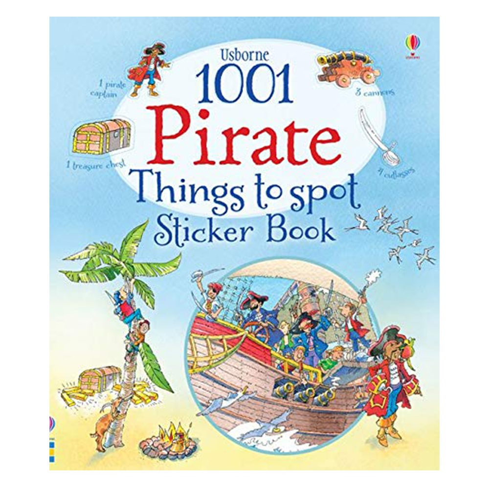 1001 PIRATE THINGS TO SPOT STICKER BOOK Çocuk Kitapları Uzmanı - Children's Books Expert