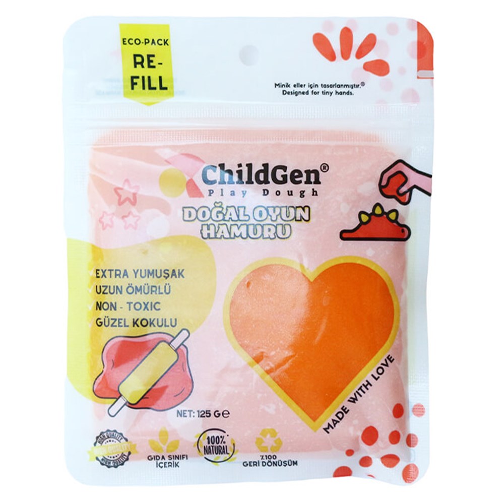 125 GR TURUNCU KARTUŞ OYUN HAMURU Çocuk Kitapları Uzmanı - Children's Books Expert