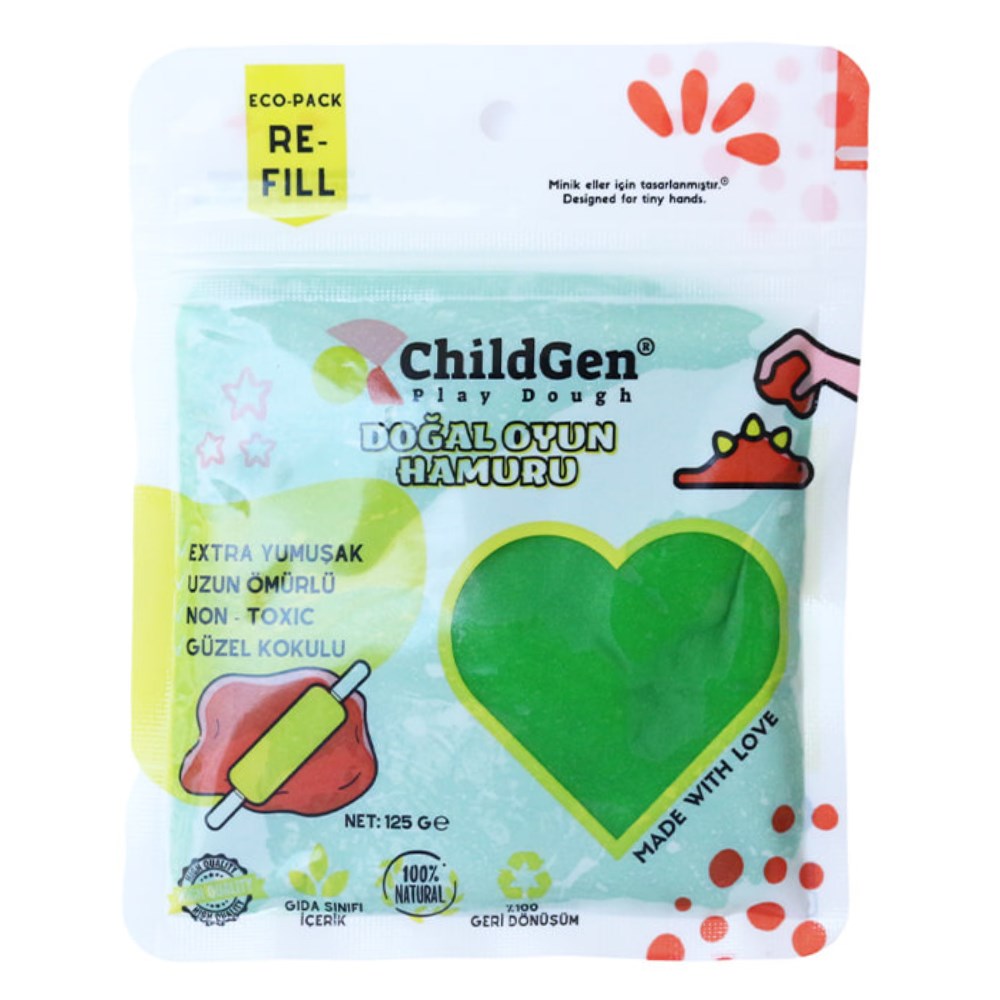 125 GR YEŞİL KARTUŞ OYUN HAMURU Çocuk Kitapları Uzmanı - Children's Books Expert