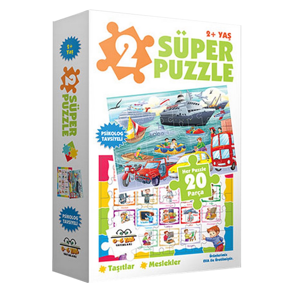 2 SÜPER PUZZLE-TAŞITLAR-MESLEKLER