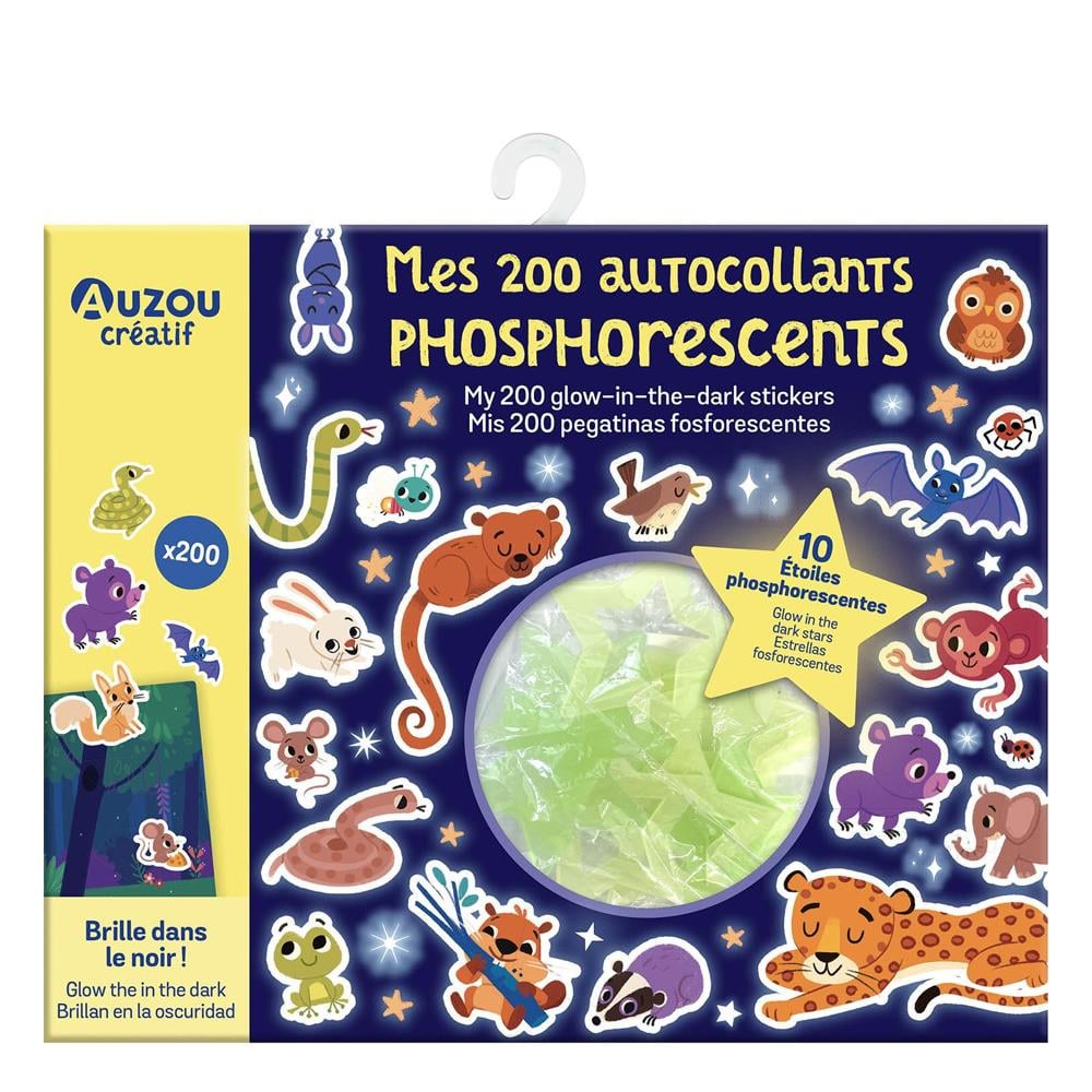 200 Fosforlu Sticker Seti – Poster + 10 Yıldız Çocuk Kitapları Uzmanı - Children's Books Expert