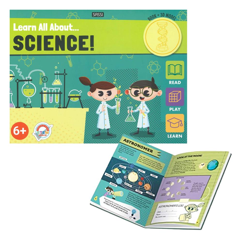 3D Model ve Kitap - Bilim Hakkında Her Şey Çocuk Kitapları Uzmanı - Children's Books Expert