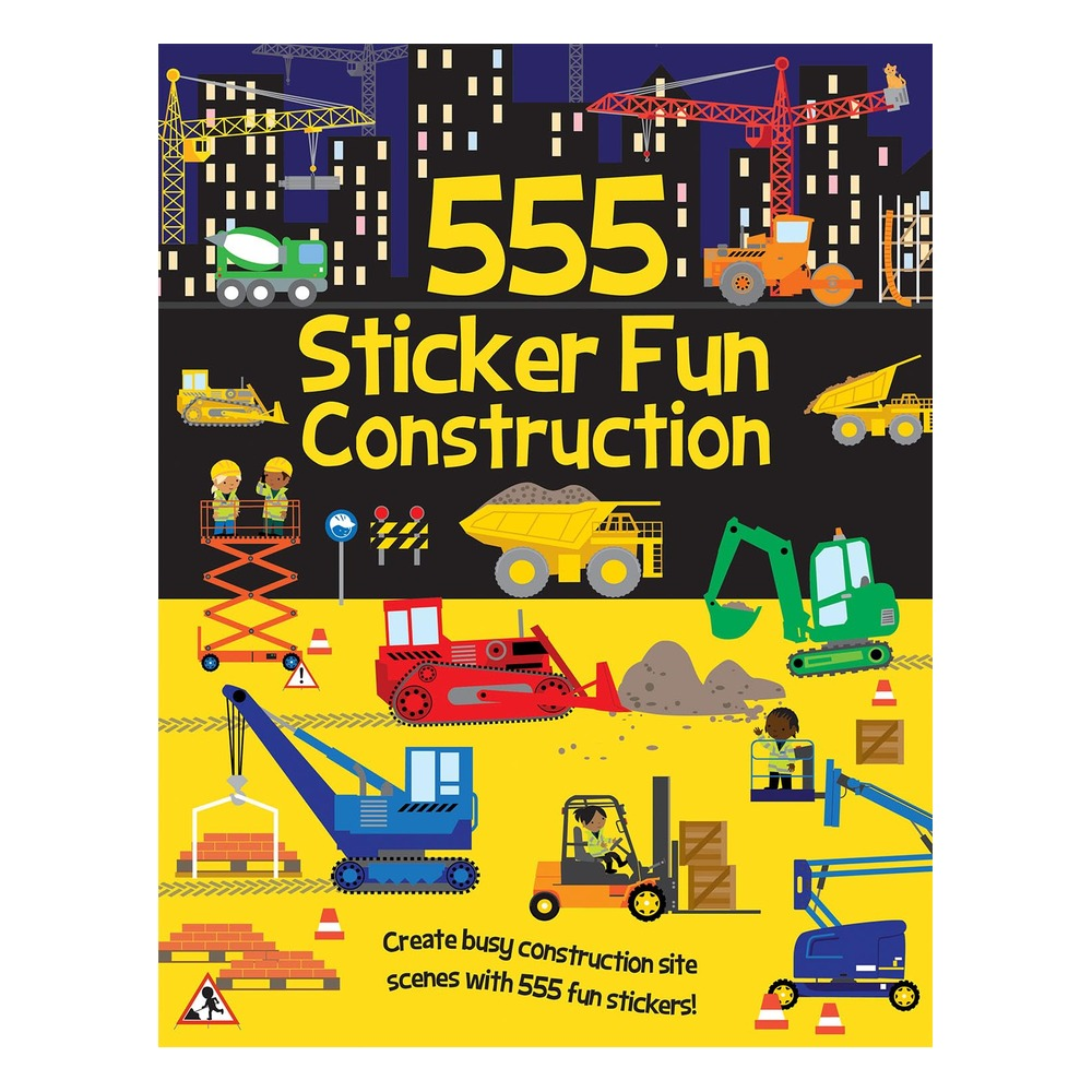 555 Sticker Fun Construction Çocuk Kitapları Uzmanı - Children's Books Expert