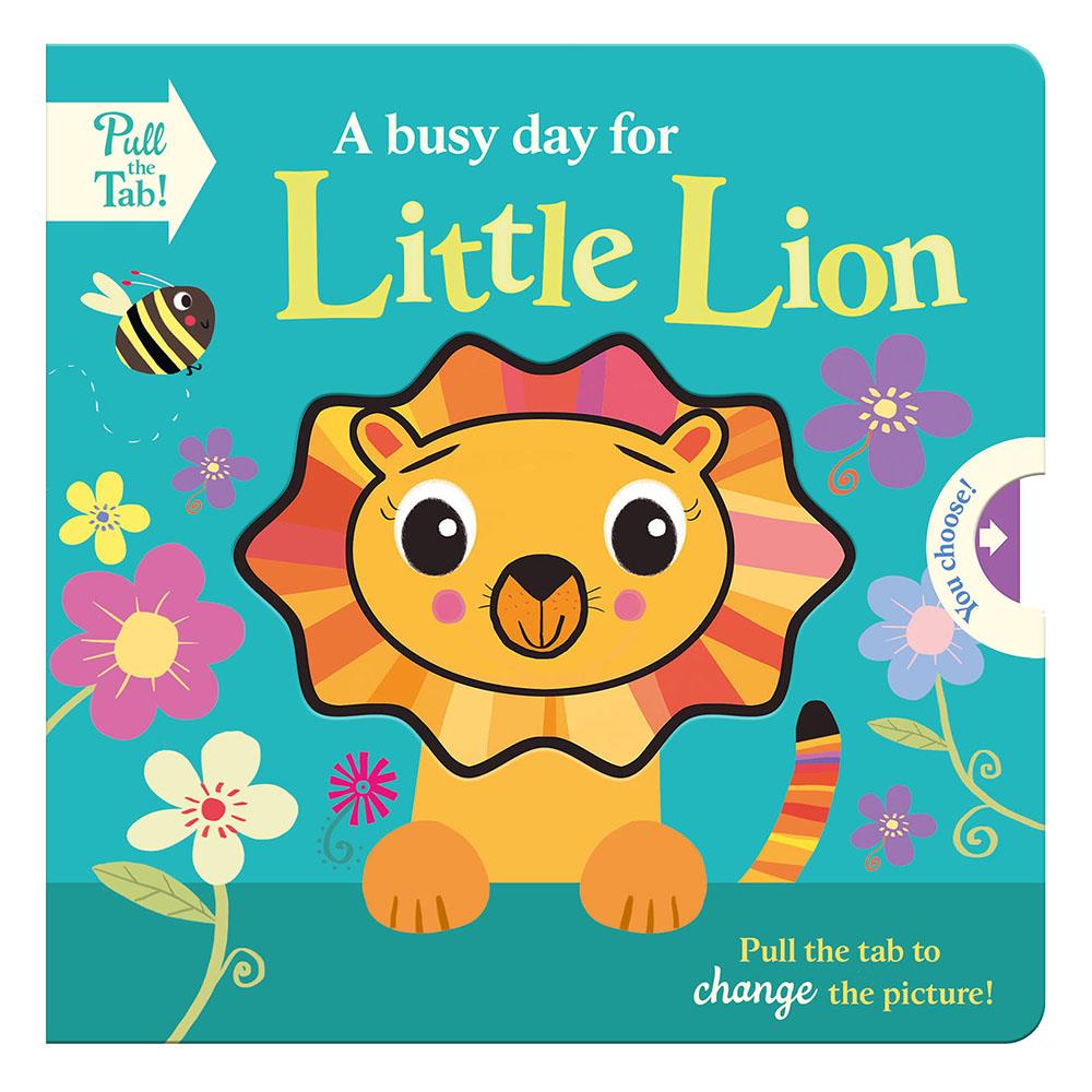 A Busy Day For Little Lion - Pull The Tab Board Bo Çocuk Kitapları Uzmanı - Children's Books Expert
