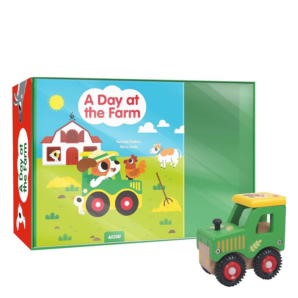 A Day At The Farm - Book And Wooden Toy Çocuk Kitapları Uzmanı - Children's Books Expert