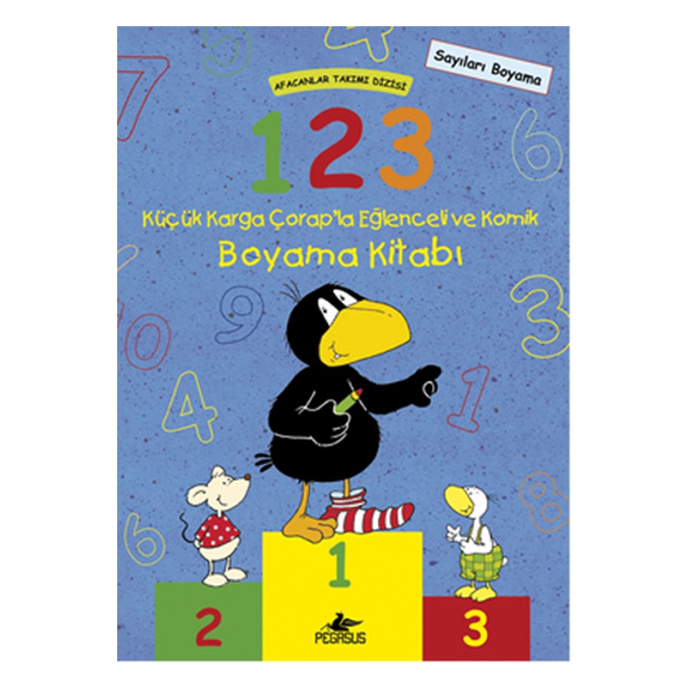 AFACANLAR TAKIMI DİZİSİ - 1-2-3 KÜÇÜK KARGA ÇORAP'LA EĞLENCELİ VE KOMİK BOYAMA KİTABI Çocuk Kitapları Uzmanı - Children's Books Expert