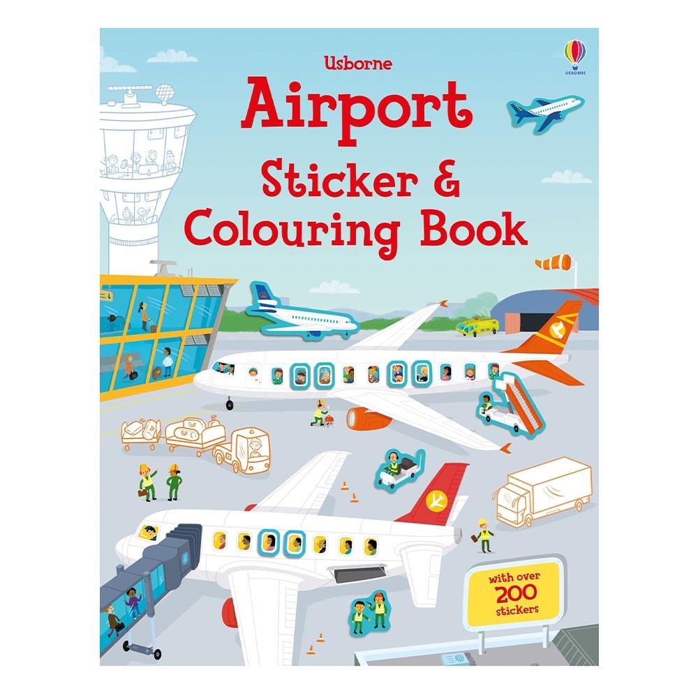 Airport Sticker and Colouring Book Çocuk Kitapları Uzmanı - Children's Books Expert