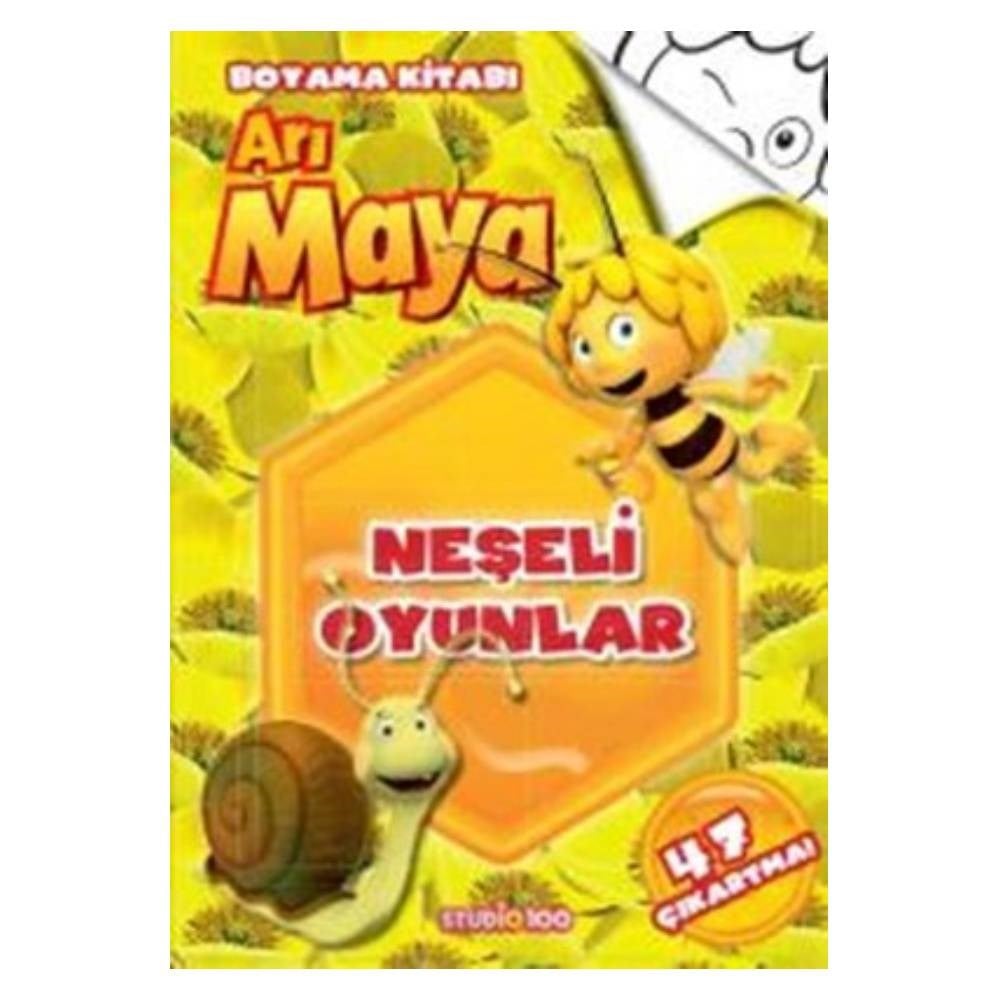 ARI MAYA NEŞELİ OYUNLAR BOYAMA KİTABI Çocuk Kitapları Uzmanı - Children's Books Expert