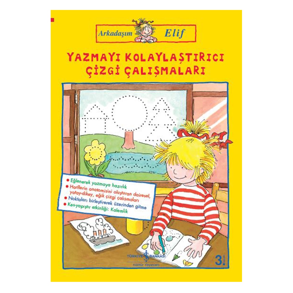 ARKADAŞIM ELİF - YAZMAYI KOLAYLAŞTIRICI ÇİZGİ ÇALIŞMALARI