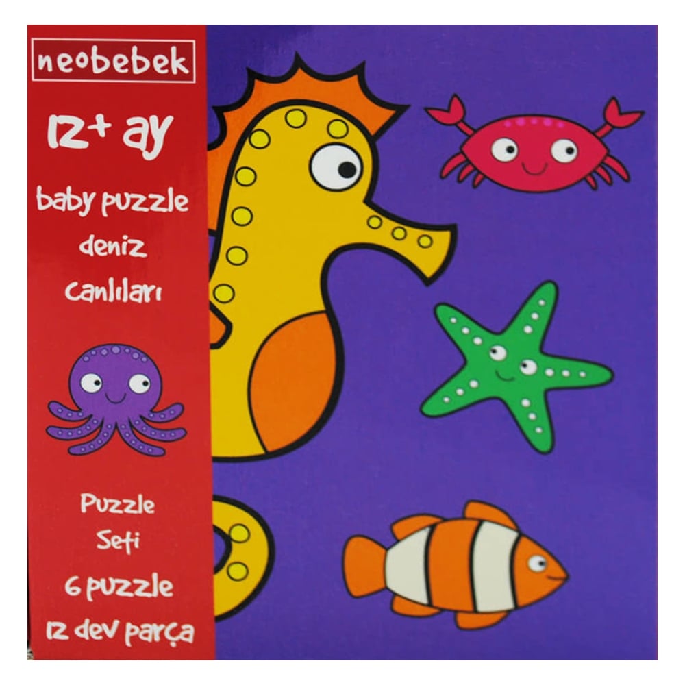 BABY PUZZLE DENİZ CANLILARI 12+ AY