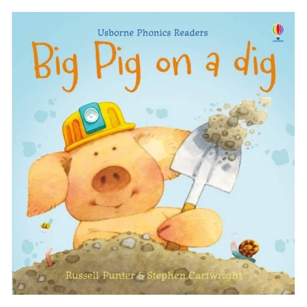 BIG PIG ON A DIG - USBORNE PHONICS READERS Çocuk Kitapları Uzmanı - Children's Books Expert
