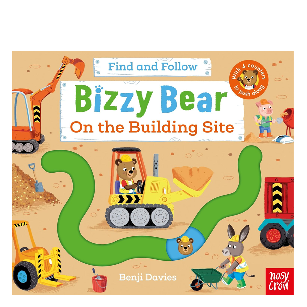 Bizzy Bear - Find and Follow On the Building Site Çocuk Kitapları Uzmanı - Children's Books Expert