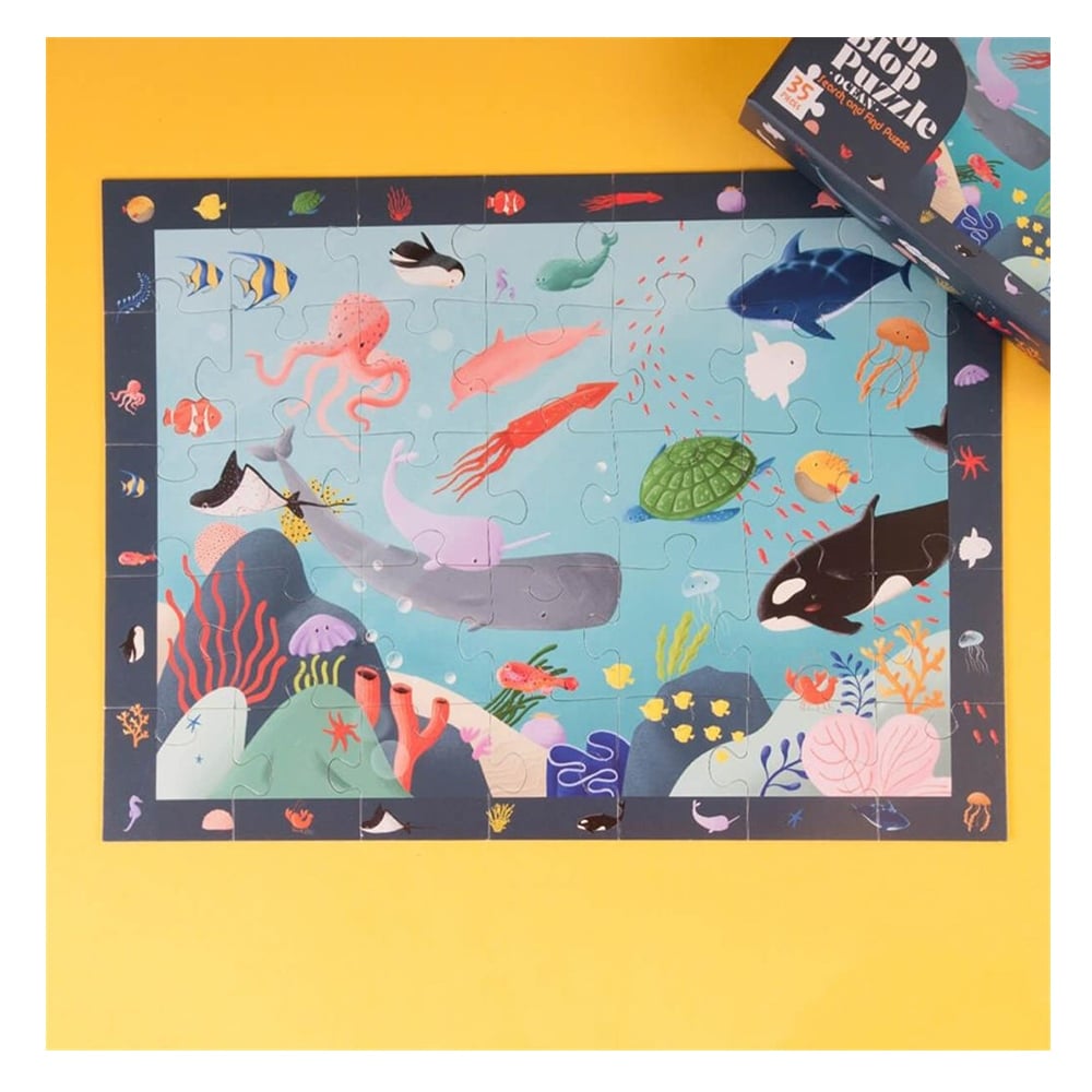 BLOP BLOP PUZZLE - OCEAN (SEARCH AND FIND PUZZLE) Çocuk Kitapları Uzmanı - Children's Books Expert