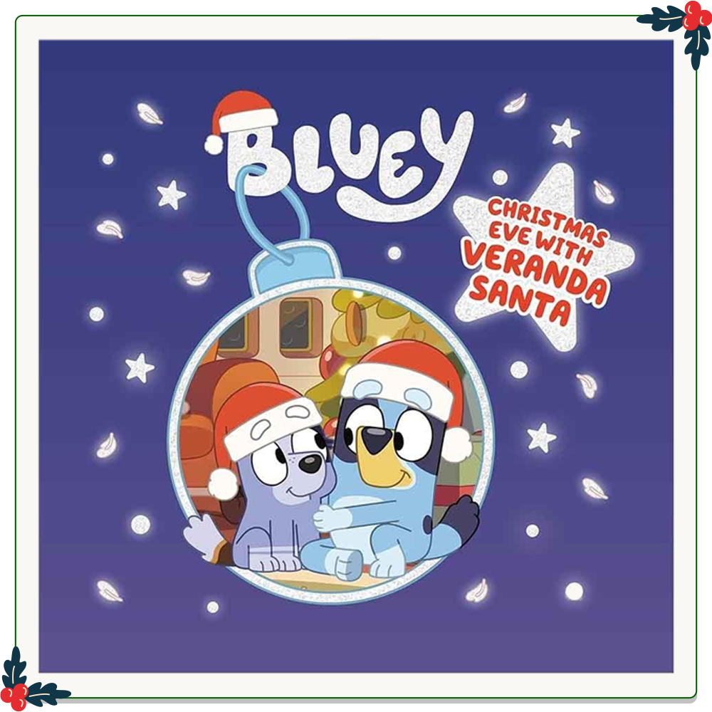 Bluey - Christmas Eve With Verandah Santa Çocuk Kitapları Uzmanı - Children's Books Expert