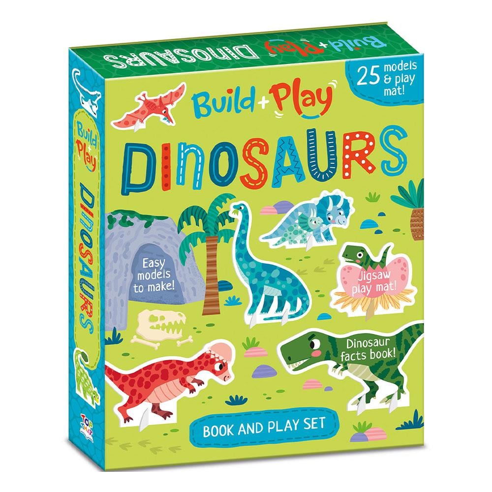 Build and Play - Dinosaurs Book and Play Set Çocuk Kitapları Uzmanı - Children's Books Expert