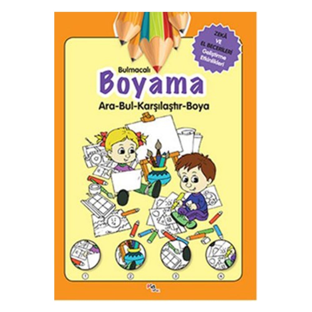 BULMACALI BOYAMA (ARA- BUL -KARIŞTIR - BOYA) Çocuk Kitapları Uzmanı - Children's Books Expert