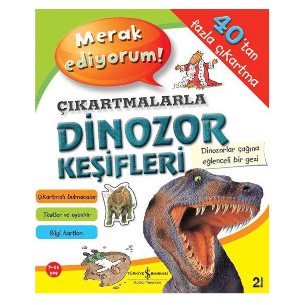 ÇIKARTMALARLA DİNOZOR KEŞFİ Çocuk Kitapları Uzmanı - Children's Books Expert