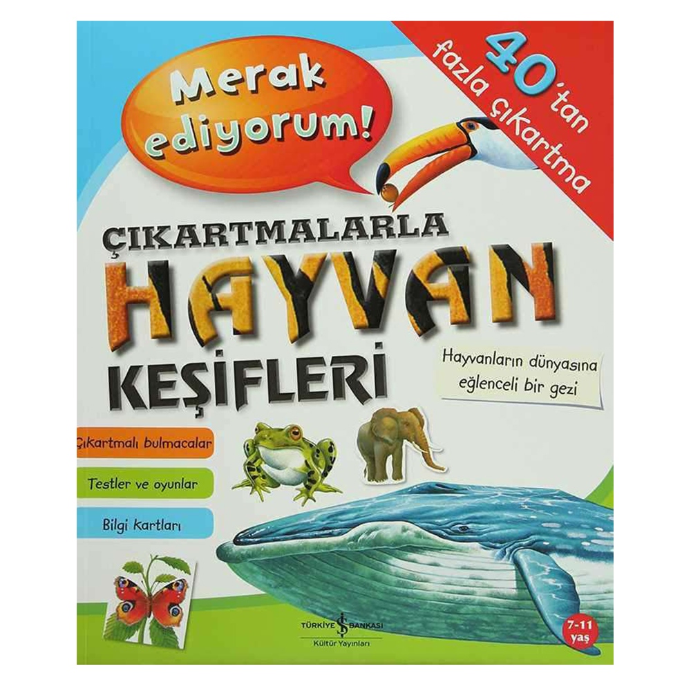 ÇIKARTMALARLA HAYVAN KEŞİFLERİ Çocuk Kitapları Uzmanı - Children's Books Expert