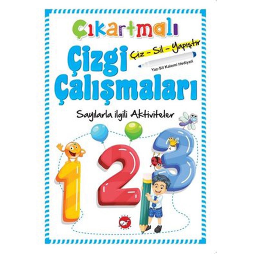 ÇIKARTMALI ÇİZGİ ÇALIŞMALARI - SAYILARLA İLGİLİ AKTİVİTELER Çocuk Kitapları Uzmanı - Children's Books Expert