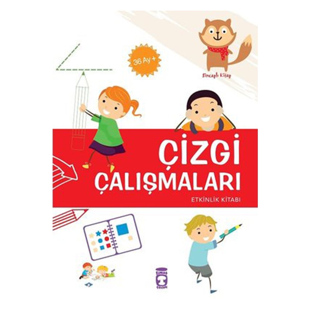 ÇİZGİ ÇALIŞMALARI ETKİNLİK KİTABI (36 AY+) Çocuk Kitapları Uzmanı - Children's Books Expert