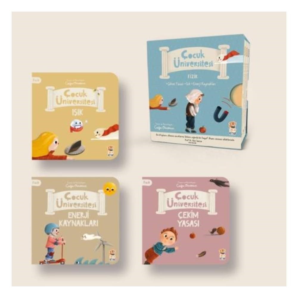 ÇOCUK ÜNİVERSİTESİ FİZİK SET - 3 KİTAP Çocuk Kitapları Uzmanı - Children's Books Expert