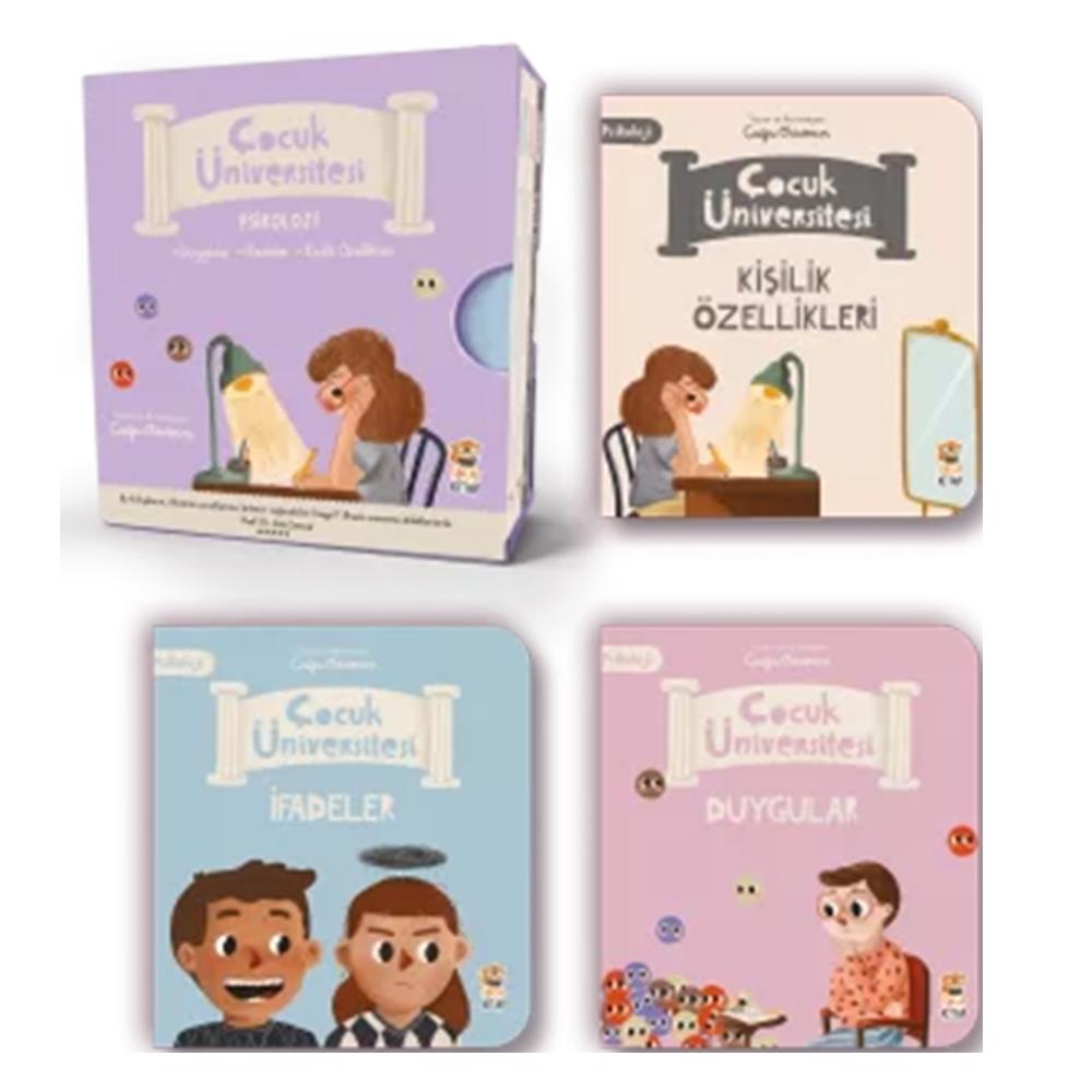 ÇOCUK ÜNİVERSİTESİ PSİKOLOJİ SET - 3 KİTAP Çocuk Kitapları Uzmanı - Children's Books Expert