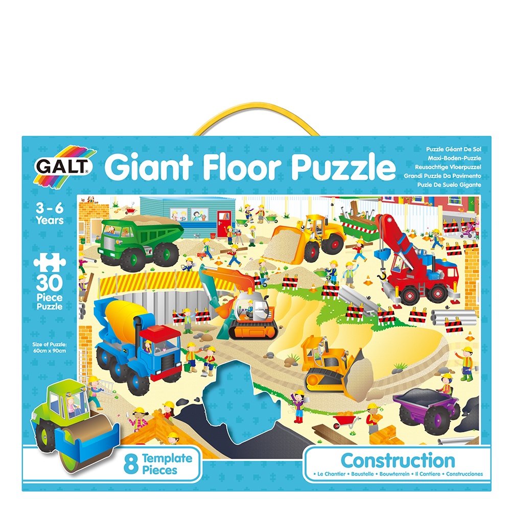 CONSTRUCTION - GIANT FLOOR PUZZLE Çocuk Kitapları Uzmanı - Children's Books Expert