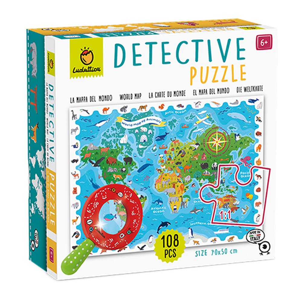 Dedektif Puzzle - Dünya Haritası Çocuk Kitapları Uzmanı - Children's Books Expert