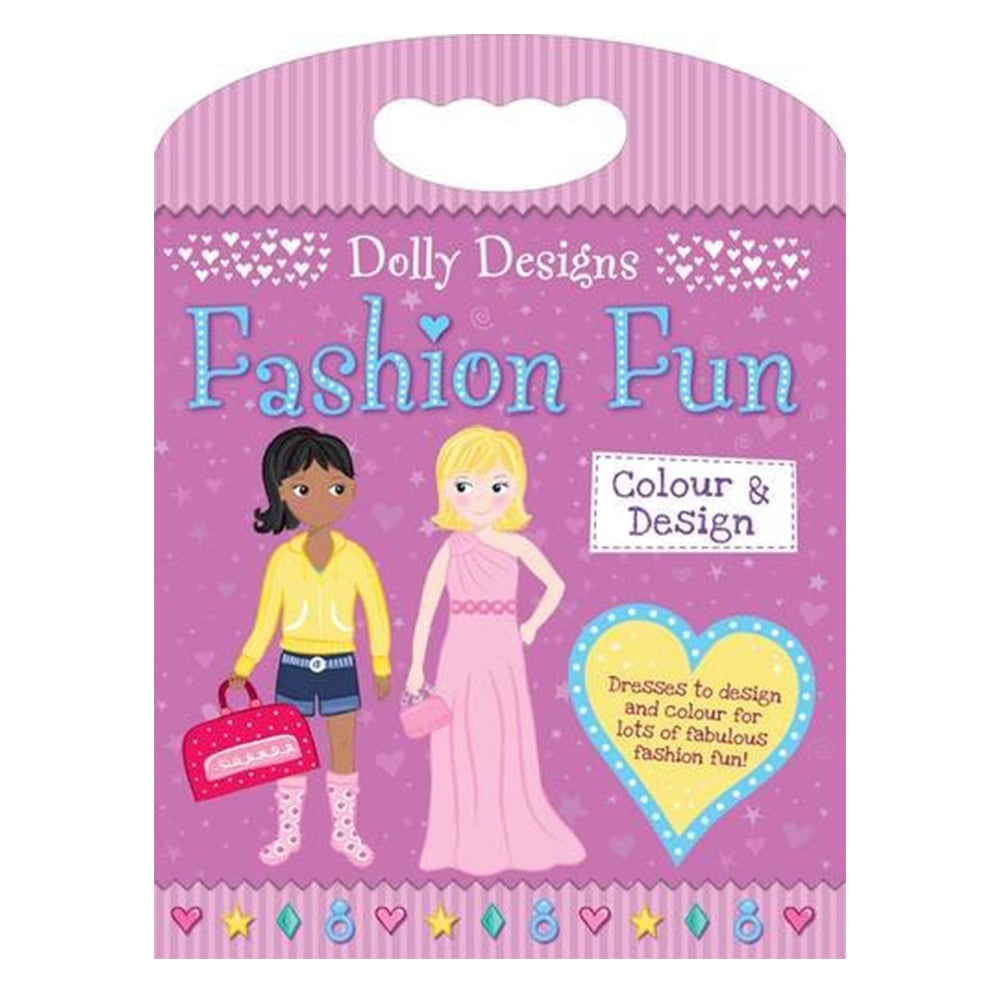 DOLLY DESIGNS FASHION FUN: COLOUR & ACTIVITY Çocuk Kitapları Uzmanı - Children's Books Expert