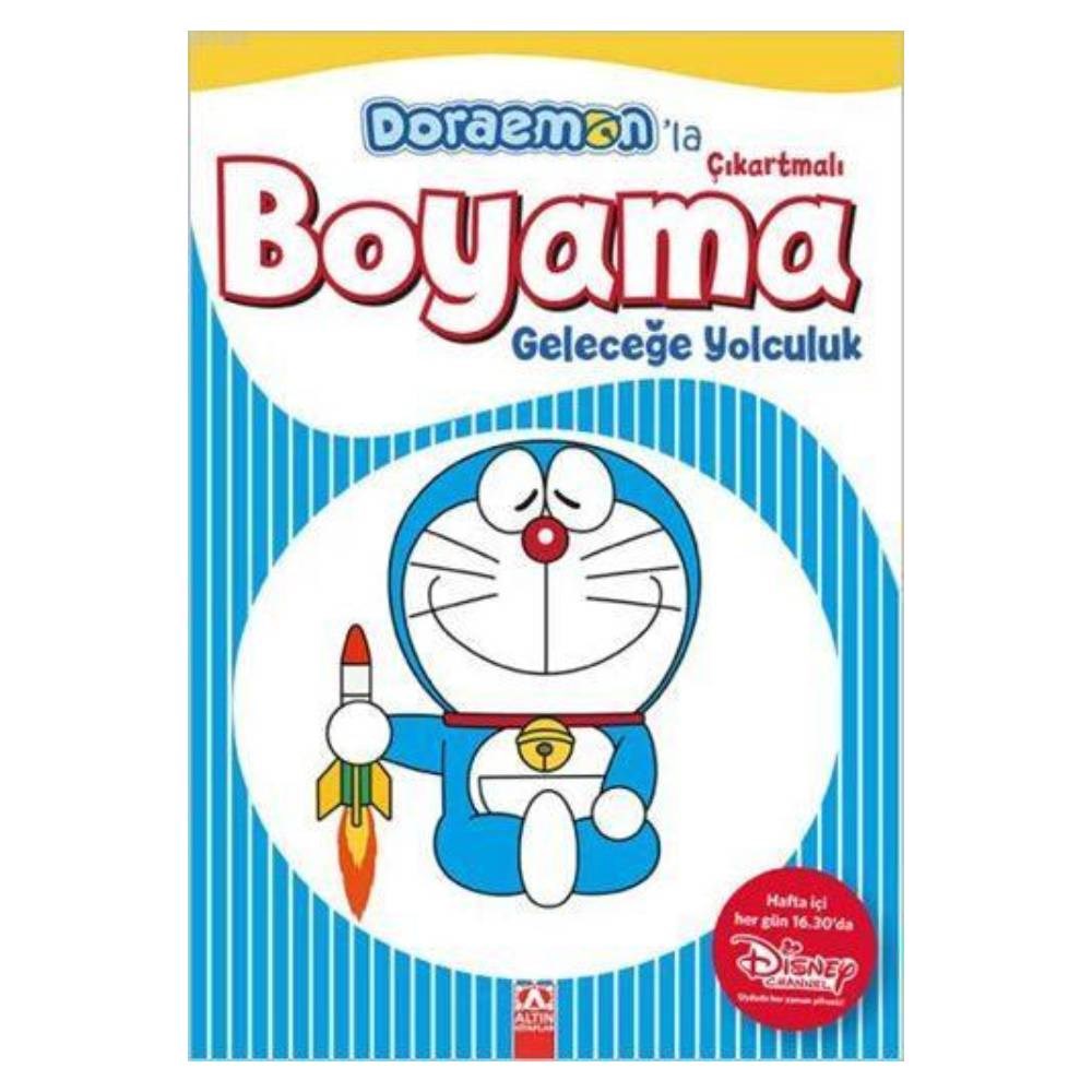 DORAEMONLA ÇIKARTMALI BOYAMA-GELECEĞE YOLCULUK Çocuk Kitapları Uzmanı - Children's Books Expert