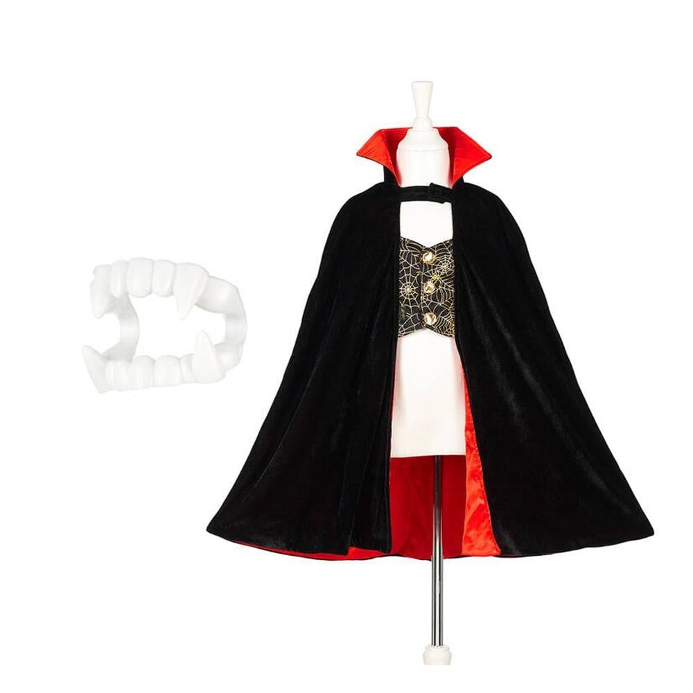 Dracula cape + teeth, 4-8 yrs, 98-128 cm (1 Çocuk Kitapları Uzmanı - Children's Books Expert