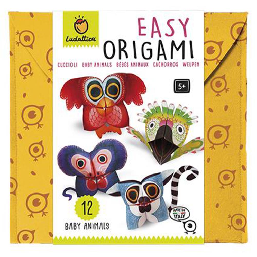 Easy Origami - Cuccioli - Baby Animals Çocuk Kitapları Uzmanı - Children's Books Expert