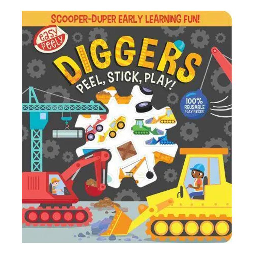 Easy Peely Diggers - Peel-Stick-Play Çocuk Kitapları Uzmanı - Children's Books Expert