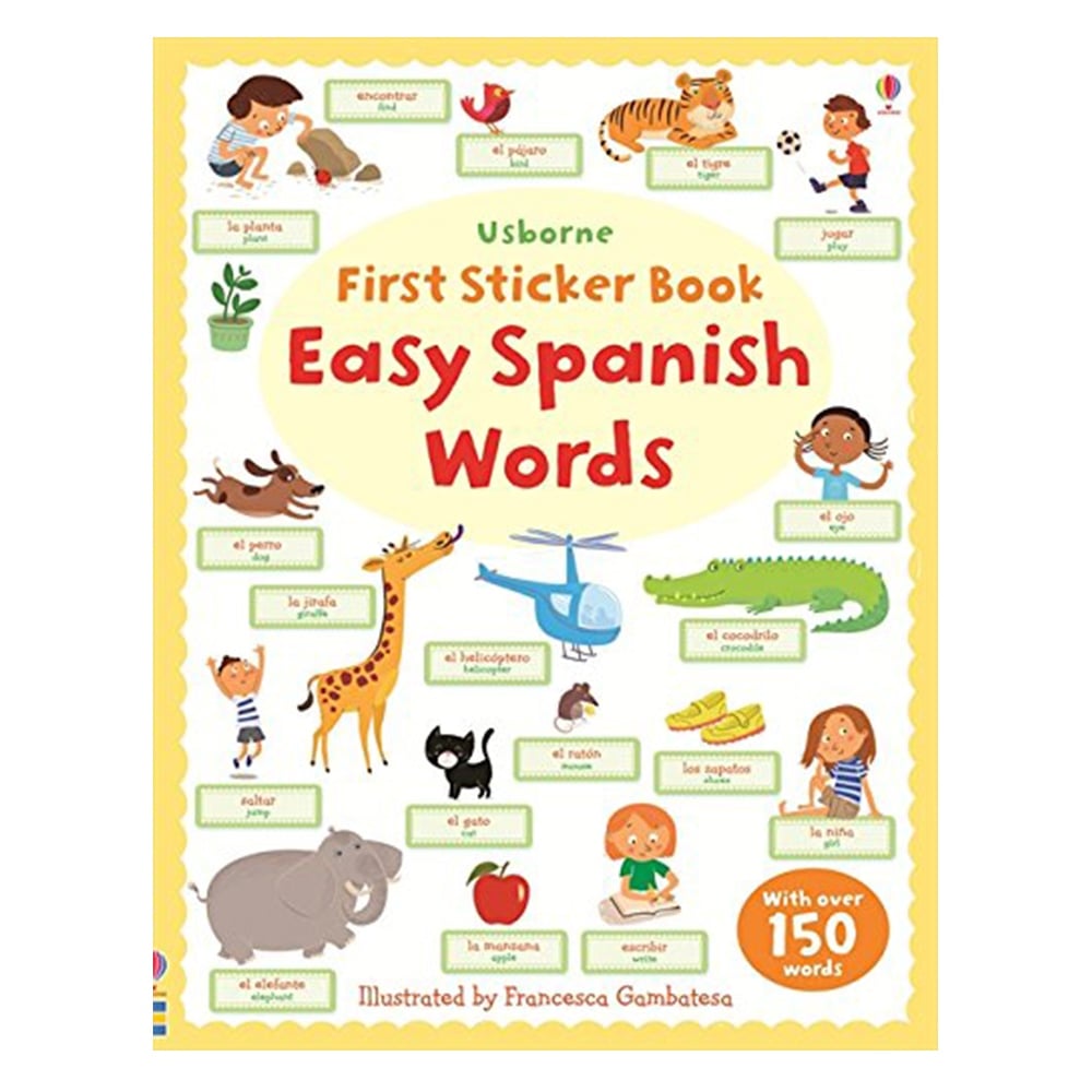 EASY SPANISH WORDS - FIRST STICKER BOOK Çocuk Kitapları Uzmanı - Children's Books Expert