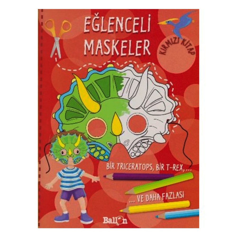 EĞLENCELİ MASKELER KIRMIZI KİTAP Çocuk Kitapları Uzmanı - Children's Books Expert