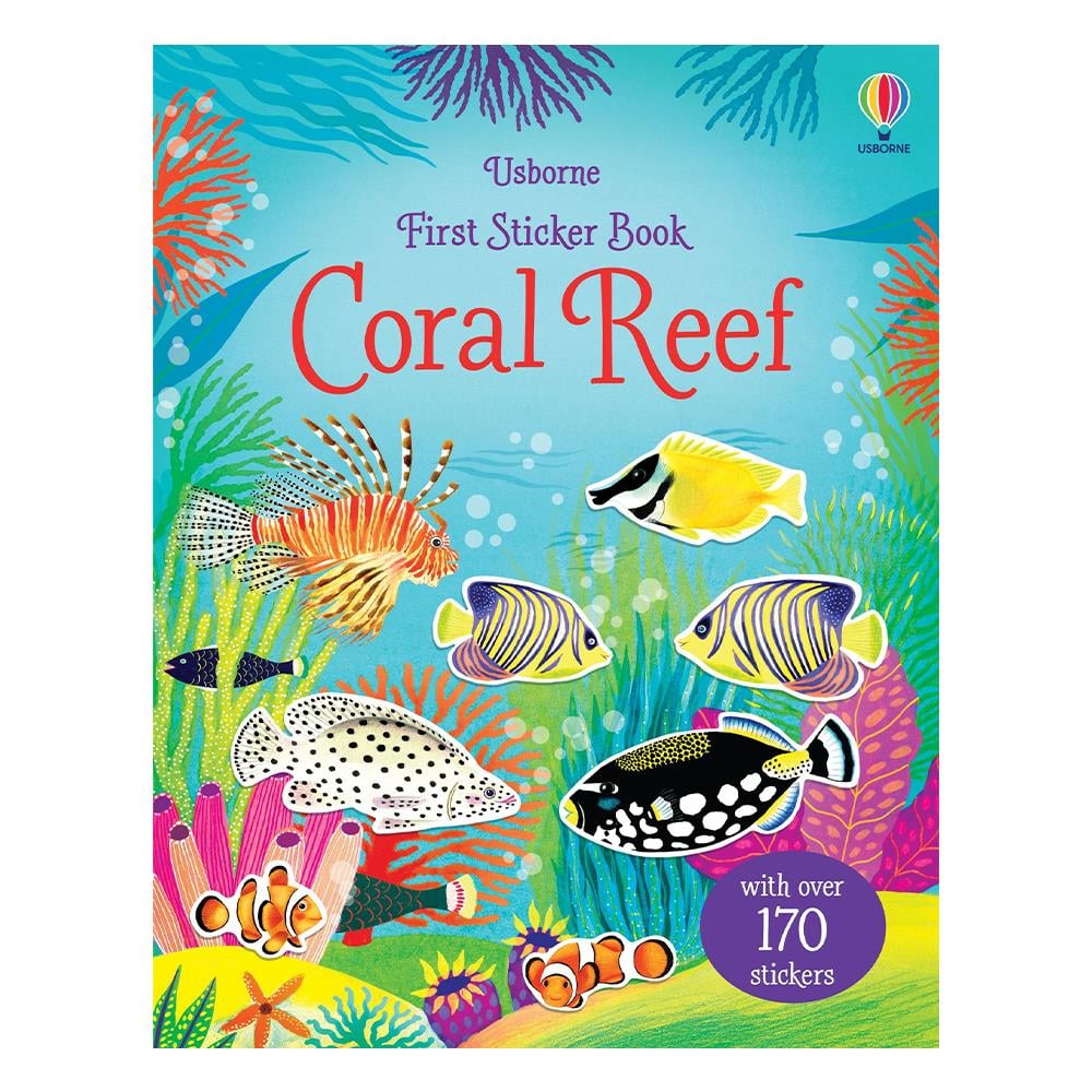 FIRST STICKER BOOK CORAL REEF Çocuk Kitapları Uzmanı - Children's Books Expert