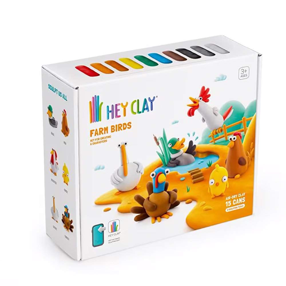 Hava İle Kuruyan Kil - Çiftlik Kuşları 15 Li Kutu Çocuk Kitapları Uzmanı - Children's Books Expert