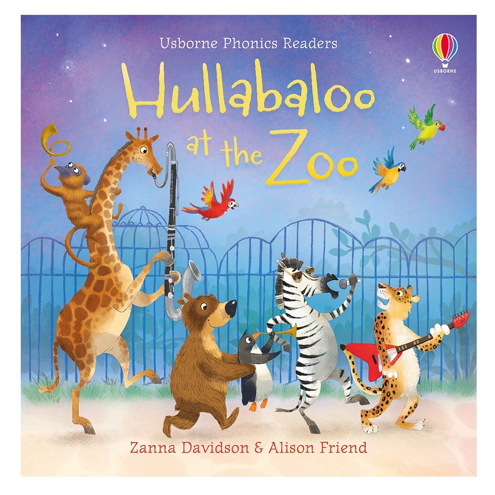 HULLABALOO AT THE ZOO - USBORNE PHONICS READERS Çocuk Kitapları Uzmanı - Children's Books Expert