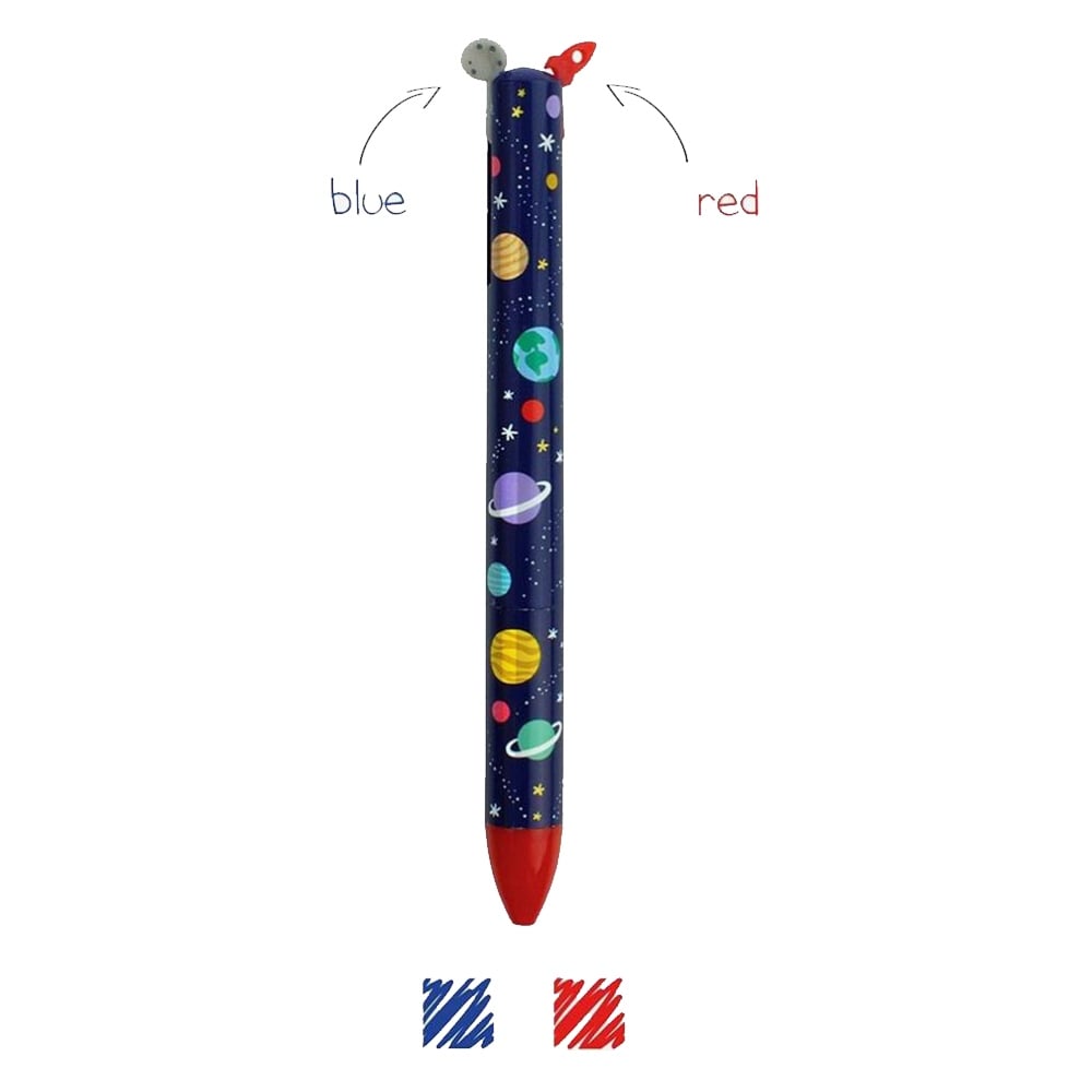 İKİ RENKLİ TÜKENMEZ KALEM KIRMIZI & MAVİ GEZEGENLER Çocuk Kitapları Uzmanı - Children's Books Expert
