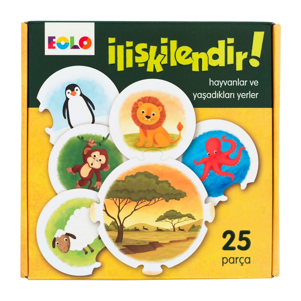 İLİŞKİLENDİR! HAYVANLAR VE YAŞADIKLARI YERLER