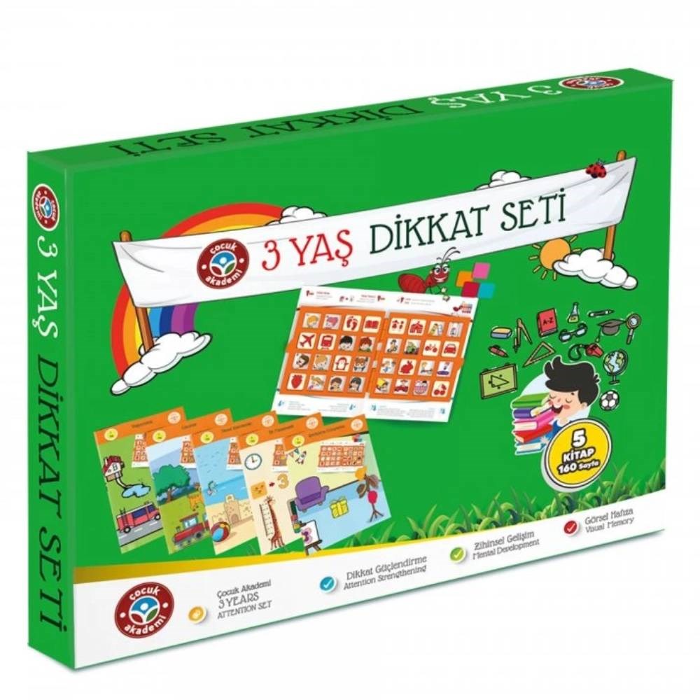 İLKADIM 3 YAŞ DİKKAT SETİ Çocuk Kitapları Uzmanı - Children's Books Expert
