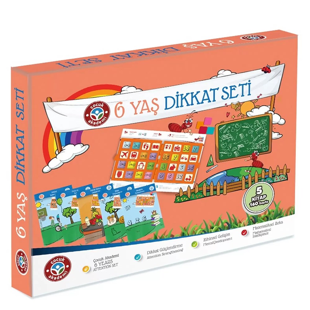 İLKADIM 6 YAŞ DİKKAT SETİ Çocuk Kitapları Uzmanı - Children's Books Expert