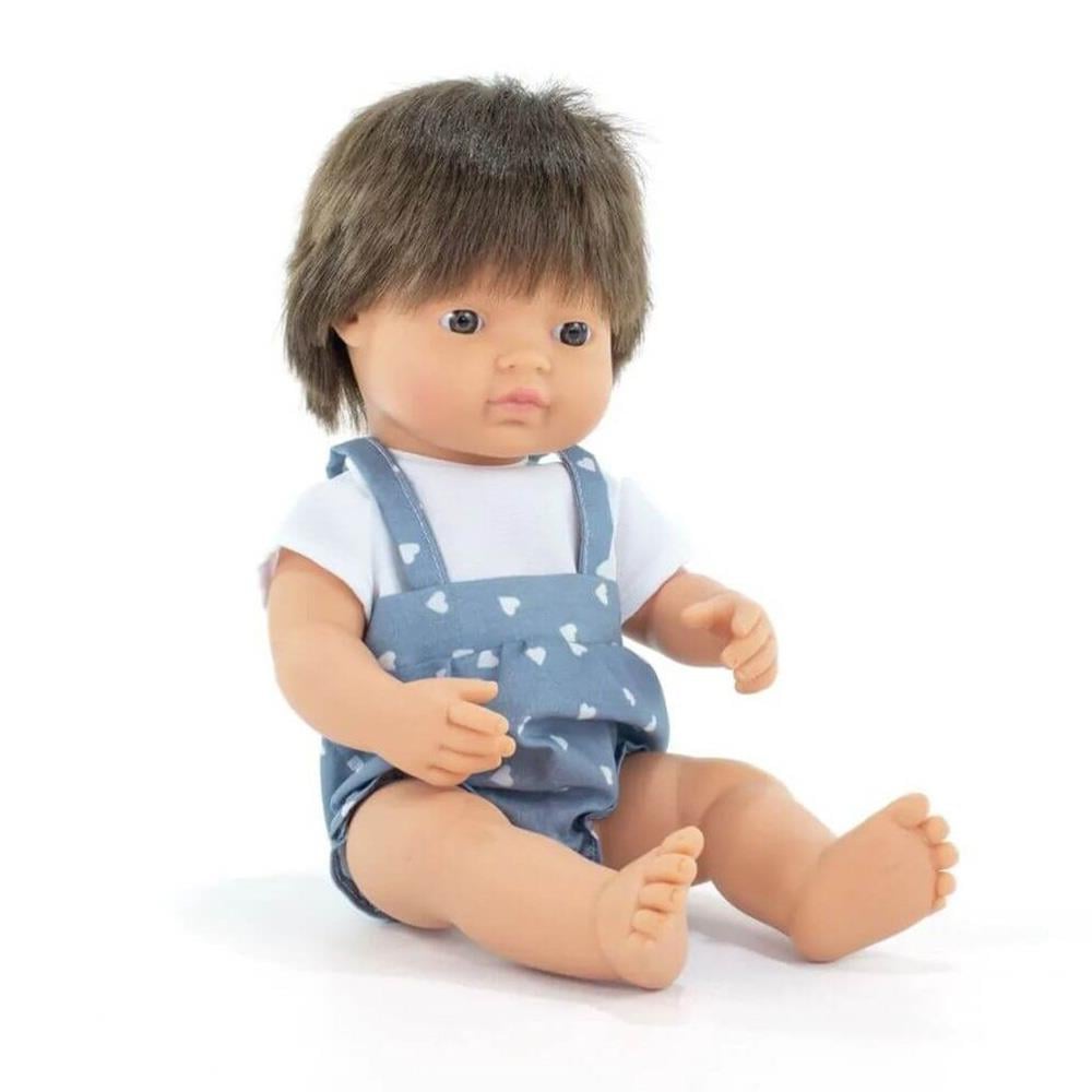 Kahverengi Saçlı Erkek Bebek (38 cm) Çocuk Kitapları Uzmanı - Children's Books Expert
