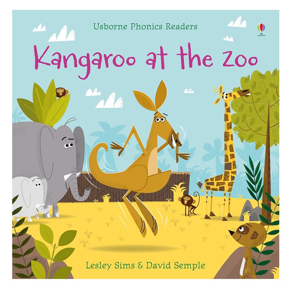 KANGAROO AT THE ZOO - USBORNE PHONICS READERS Çocuk Kitapları Uzmanı - Children's Books Expert