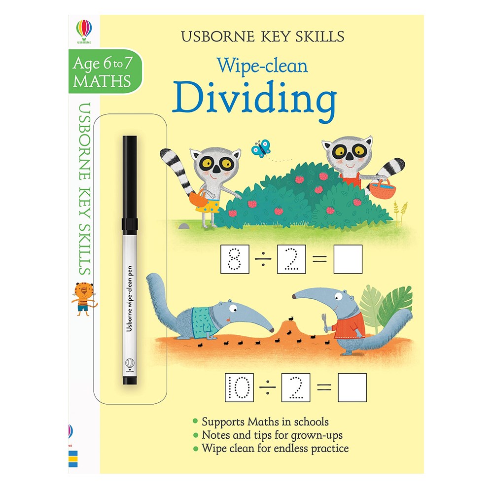 KEY SKILLS WIPE CLEAN DIVIDING 6-7 Çocuk Kitapları Uzmanı - Children's Books Expert