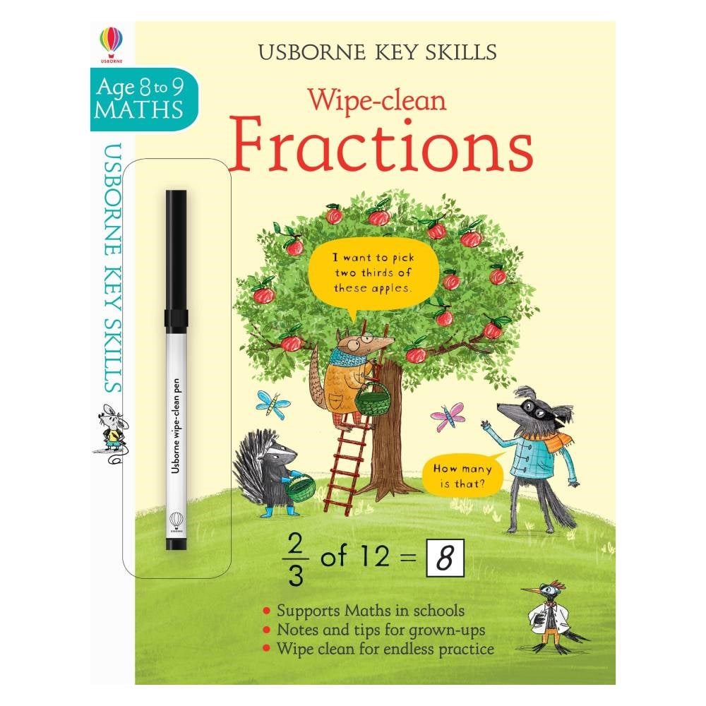 KEY SKILLS WIPE CLEAN FRACTIONS 8-9 Çocuk Kitapları Uzmanı - Children's Books Expert