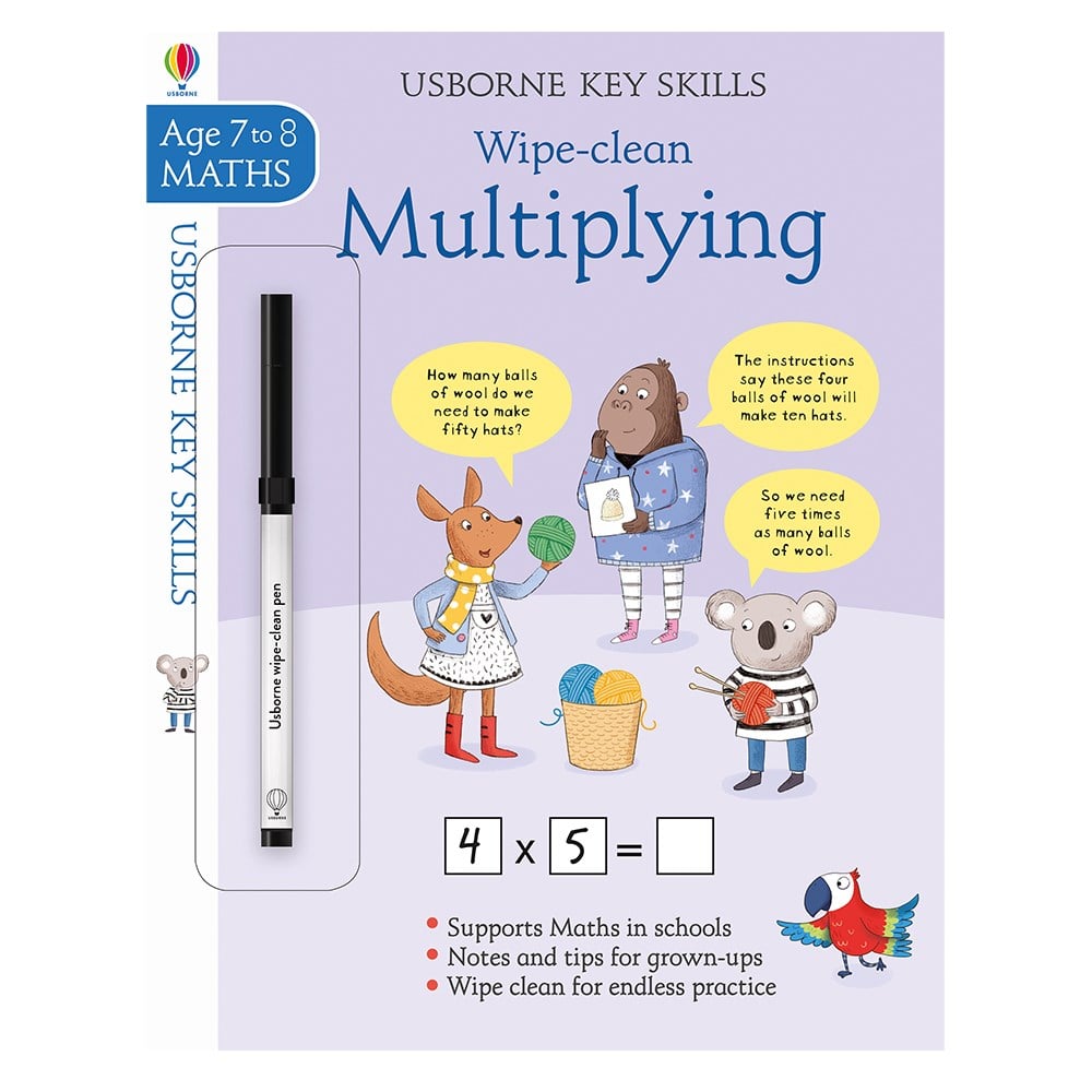 KEY SKILLS WIPE CLEAN MULTIPLYING  Çocuk Kitapları Uzmanı - Children's Books Expert