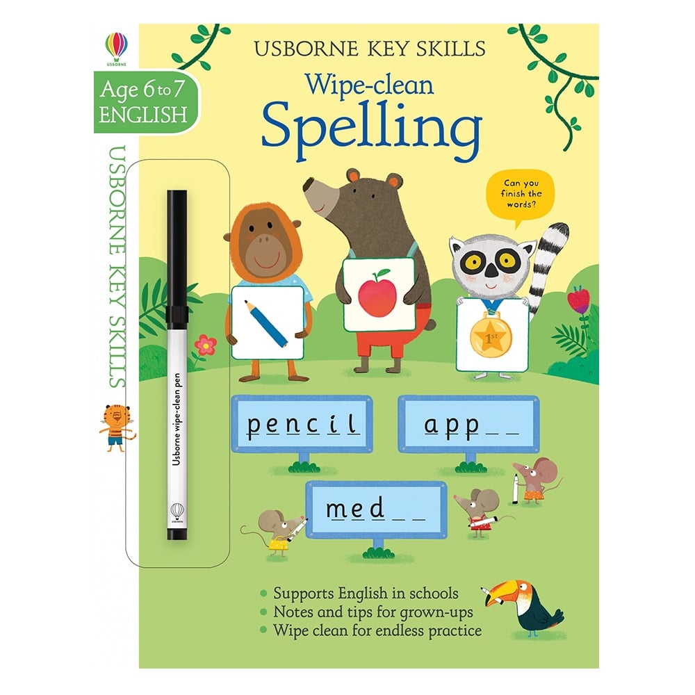 KEY SKILLS WIPE-CLEAN SPELLING 6-7 Çocuk Kitapları Uzmanı - Children's Books Expert
