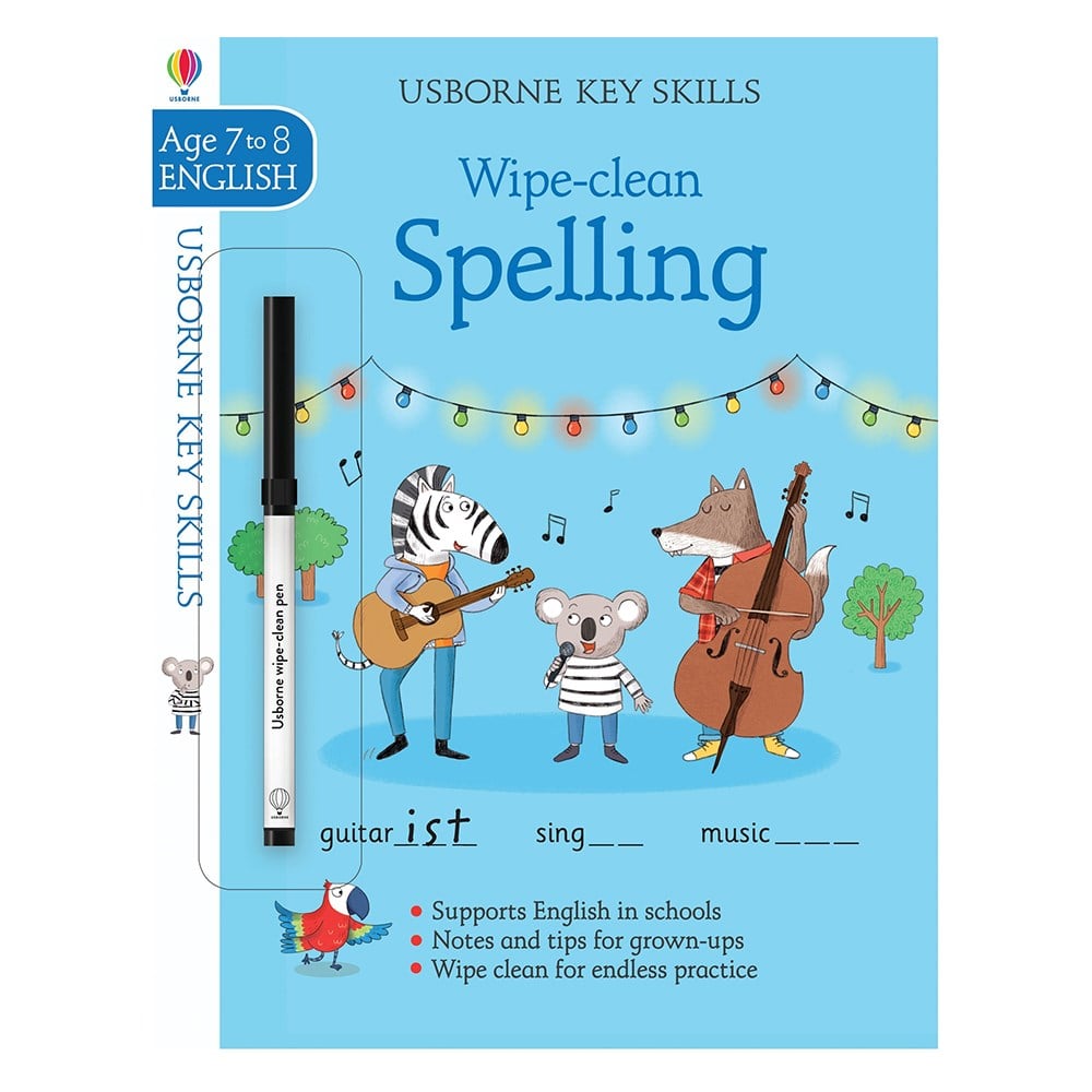 KEY SKILLS WIPE-CLEAN SPELLING 7-8 Çocuk Kitapları Uzmanı - Children's Books Expert